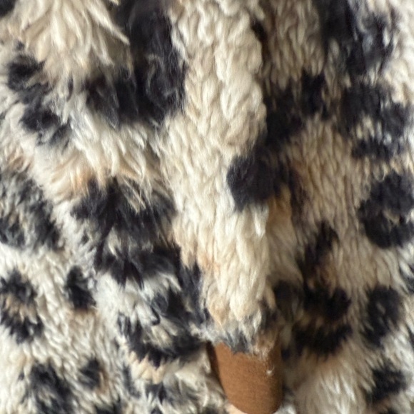 NWOT Maurice Leopard Print pullover fleece Women's Jacket - Picture 5 of 5